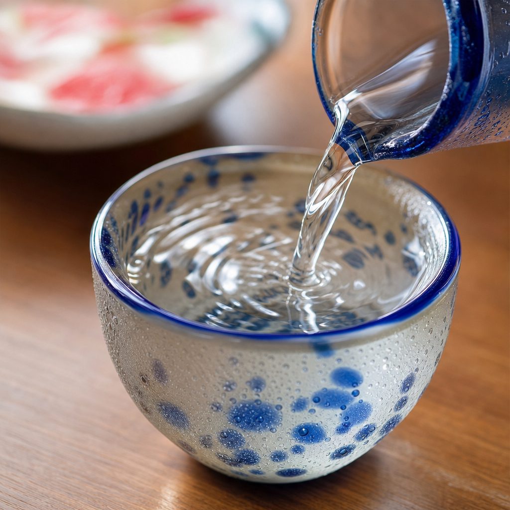 試飲のグラス