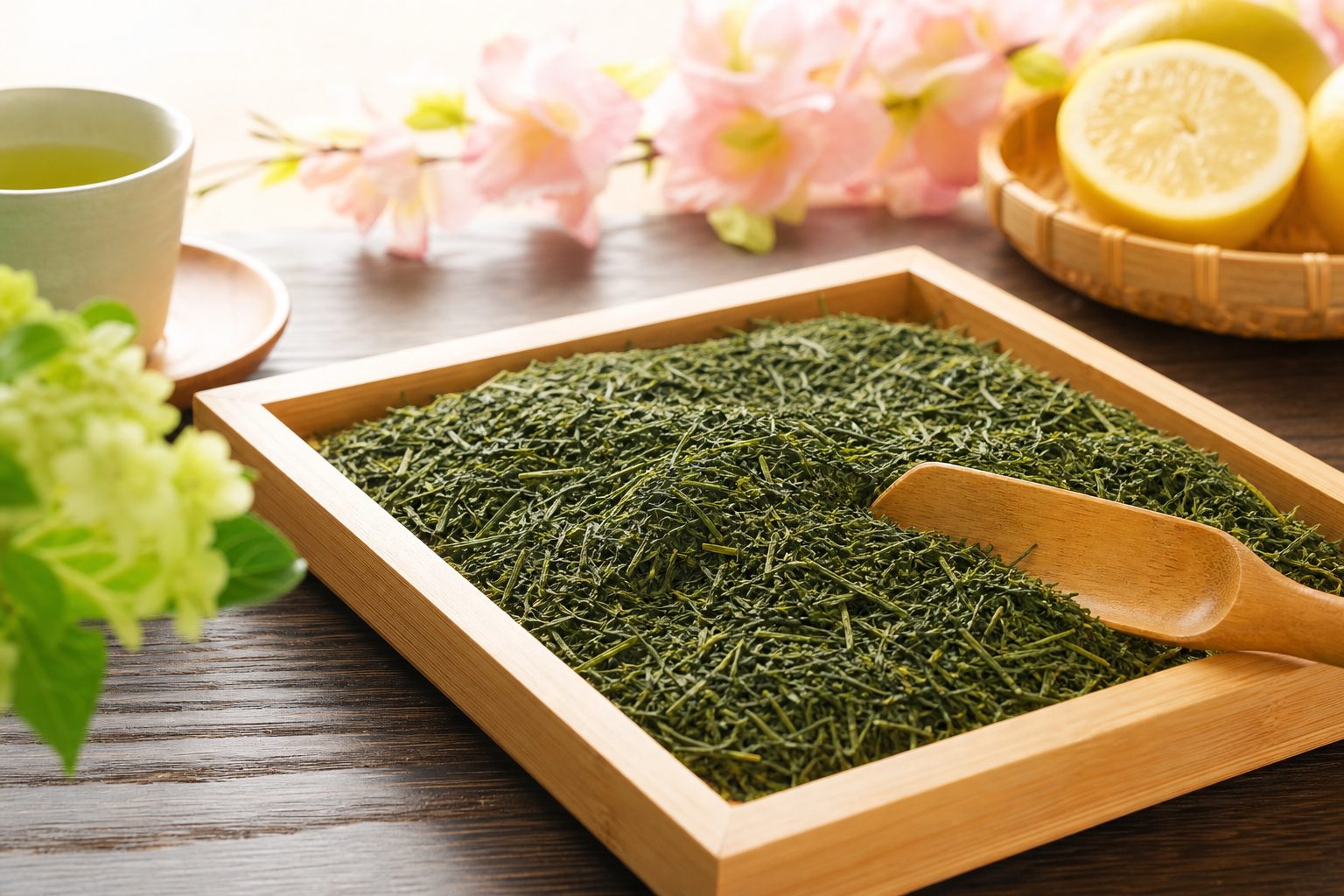 お茶うけと一緒に